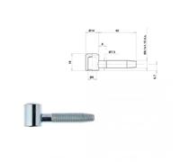 Fiche complète M+F - nœud plat court 14 mm x40F - butée à bille - 10 pièces OTLAV