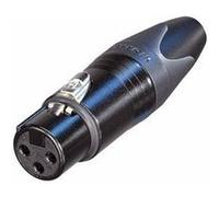 Fiche connecteur XLR 3 broches Femelle noir - Neutrik NC3FXX-BAG Noir G