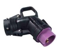 - Fiche Noire mobile coudée Hypra IP44 16A - 3P+T - caoutchouc