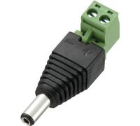 Fiche d'alimentation DC mâle, droit TRU COMPONENTS DC12-M 716347 Ø extérieur: 5.5 mm Ø intérieur: 2.1 mm 1 pc(s)