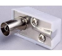 Fiche d'antenne femelle coudée Diamètre de câble: 7.2 mm