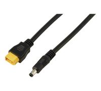 Fiche DC 2,5/5,5 mm sur câble XT60 0,5 M. TC-13619296 noir TRU COMPONENTS