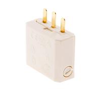 Zenitech - Fiche DCL 2P+T pour Boîte Applique et Point de Centre - Conducteur 0,5 à 1mm² - Idéal pour Installation Électrique - Compatible NF et CE - Blanc - 10cm