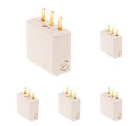 Fiche DCL 2P+T boîte applique + point de centre - Blanc - Zenitech (Lot de 5)