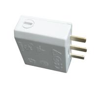 Zenitech - Fiche DCL 2P+T pour Boîte Applique et Point de Centre - Conducteur 0,5 à 1mm² - Idéal pour Installation Électrique - Compatible NF et CE - Blanc - 10cm