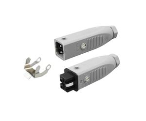 Fiche de bobine solénoïde, fiche d'électrovanne STAS200 - Connecteur commande électro-hydraulique rectangulaire, IP54, 16A, 250V, brochage 2+PE, 1 pièce(STAK 200Female Socket 1pcs)