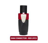 Fiche de câblage audio XLR professionnelle,tête Ohm sans soudure,accessoires de haut-parleur de scène,connecteur d'équipement audio,4 broches,5 pièces,20/100 pièces - Type Red-20 PCS