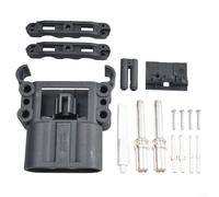 Fiche de Connexion Haute Intensité 160A pour Chariot Élévateur Électrique, Connecteur de Chargeur avec Bornes en Cuivre Argenté, Protection IP23, Compatible AC/DC, Gris et Noir(Male)