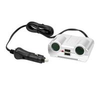 fiche de distribution allume-cigare 2x avec USB + interrupteur