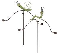 Fiche de jardin en métal Escargot Chenille Set 67cm Carillon