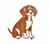 Fiche de jardin en rouille noble beagle chien décoration métal rouille résist...