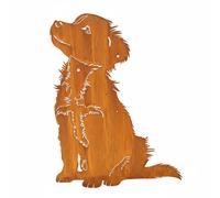 Fiche de jardin en rouille noble berger australien chien décoration métal rés...