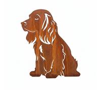 Fiche de jardin en rouille noble cocker épagneul chien décoration métal rouil...