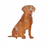 Fiche de jardin en rouille noble Labrador Retriever chien décoration métal ré...