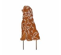 Fiche de jardin en rouille noble lévrier afghan chien décoration métal résist...