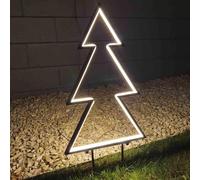 Fiche de jardin LED Sapin 153 LED blanc chaud 40 x 25 cm, IP44