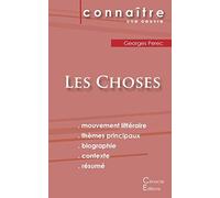 Fiche de lecture Les Choses de Georges Perec (Analyse littéraire de référence et résumé complet)
