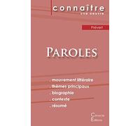 Fiche de lecture Paroles de Prévert (Analyse littéraire de référence et résumé complet)