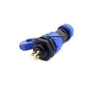 Fiche de raccordement SP17 à 3 broches Fiche aéronautique IP68 Fiche mâle et femelle 3 broches Montage sur l'écrou arrière Fiche aviation 500 V 10 A