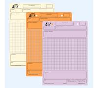 Fiche de Révision A5 - Lot de 90 Fiches Bristol 160 g/m² - 3 couleurs | Quadrillage pour Schémas & Calculs | Révision Étudiant, Lycéen, Collégien | Examens, Bac, Fiches Scolaires