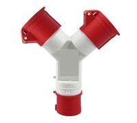 Fiche de type Y: prise de dérivation à 3 voies, 220V/380V, 3P/4P/5P, 16A/32A triphasé(5P16A 1-2)