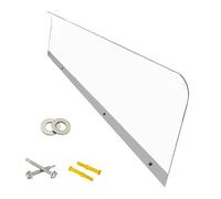 Fiche de vitre de la canopée de Porte Fiche auvent | Durable 15,7 x 15,7 Pouces Couverture de Teinte extérieure avec Protection Solaire UV et Panneau de Bouclier de Pluie | Refuge Porche Parfait pour