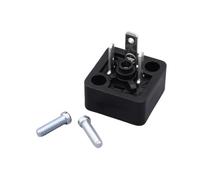 Fiche d'électrovanne GDSN207 de type C - 3 broches, 230 V AC/DC, classé IP65, connexion à vis centrale, 6 A, espacement de 8 mm(GSSNA 200 Socket)