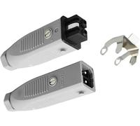 Fiche d'électrovanne STAS200 - Connecteur de commande électro-hydraulique, classé IP54, 16A, 250V, disposition 2+PE(STAS 200-Male Plug 10pcs)