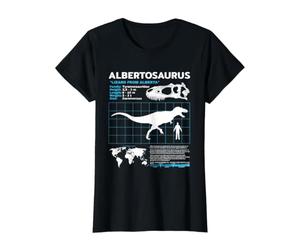 Fiche d'information sur Le Albertosaurus T-Shirt Graphique avec Valeur