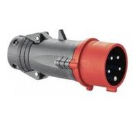Legrand Fiche mobile droite 052244 Hypra plastique IP44 16A 380-415V 3P+N+T Rouge