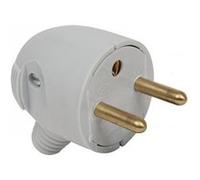 Fiche électrique femelle 2 pôles + terre, 16 A, DEBFLEX Gris G