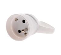 Fiche femelle anneau 1 prise 16A 2P+T - blanc - Zenitech