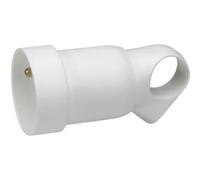 Prolongateur 2P+T + anneau - 16A - blanc LEGRAND