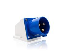Fiche Électrique Industrielle Bleue à 3 Broches IP44 16A 240V Fiche de Rechange Pour Caravane de Camping Industrielle