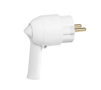 Fiche électrique LEGRAND 2P+T 16A à extraction facile et sortie latérale blanc