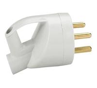 Fiche électrique - LEGRAND - Fiche mâle étanche 2P+T 20A - Plastique - Asymétrique - Intérieur