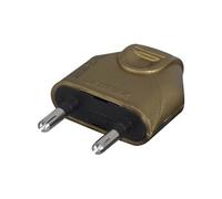 Fiche électrique mâle 2 pôles, 6 A,