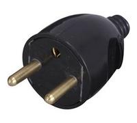 FICHE MALE 2P+T 16A DROITE PORTEFEUILLE NOIR - DEBFLEX - 713280