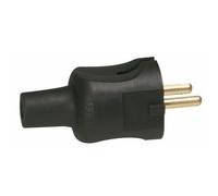 Fiche électrique mâle caoutchouc 16A 2P 50451 LEGRAND