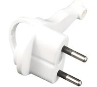 Zenitech Fiche mâle 2P 6A extraplate – blanc
