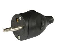 Zenitech Fiche électrique mâle 16A 2P + T Noir