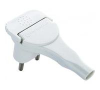 Electraline Fiche mâle 520200 2P 6A extra plate Blanche