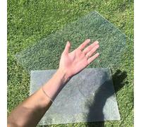 Fiche en plastique acrylique claire pour les fenêtres de la caserne, feuille de Perspex / feuille de polycarbonate, protection UV pour bricolage, artisanat, film protecteur(4mm,20x20cm(7.9x7.9in))