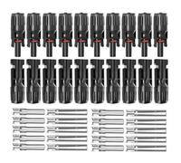 Fiche et connecteurs de panneau solaire, fiche et femelle pour connexion de fil, câble adaptateur générateur, pour l'extérieur, générateurs commerciaux, camping, marine, cabine, agriculture, maison