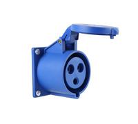 Fiche et prise industrielles 3 conducteurs 32A connecteur d'alimentation triphasé étanche à l'eau et à la poussière, non antidéflagrant(Concealed socket)