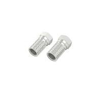 Fiche F mâle, 6,5 mm, à vis, 2 pièces