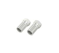 Fiche F mâle, 6,5 mm, à vis, 2 pièces