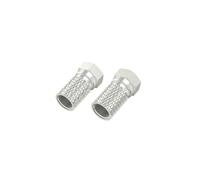 Fiche F mâle, 6,8 mm, à vis, 2 pièces