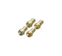 Fiche F mâle, 7,0 mm, à vis, 4 pièces, code couleur