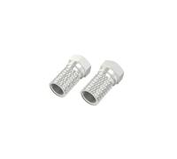 Fiche F mâle, 8,0 mm, à vis, 2 pièces